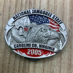 National Jamboree Staff 2005 Caroline Co., Virginia Pewter Belt Buckle